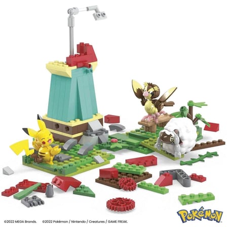 HKT21 MEGA Pokémon Countryside Windmill - Yel Değirmeni Kasabası Seti 240 parça +7 yaş