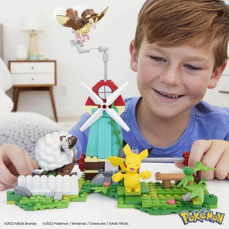 HKT21 MEGA Pokémon Countryside Windmill - Yel Değirmeni Kasabası Seti 240 parça +7 yaş