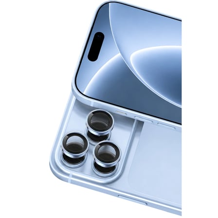 Apple İphone 18 Pro Raze Metal Kamera Lens - Açık Mavi
