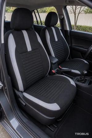 Nissan Juke 2010 Sonrası Uyumlu Sportline Serisi Siyah Gri Ortopedik Tay Tüyü Koltuk Kılıfı