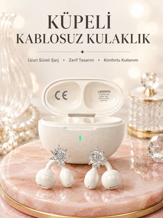 Küpeli Kablosuz Kulaklık Uzun Süreli Batarya Performansı