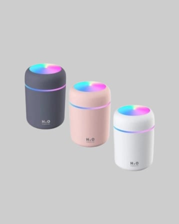 USB Bağlantılı LED Işıklı Hava Nemlendirici – Sessiz ve Kullanıcı Dostu Ta