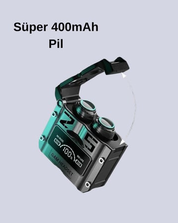 Su Geçirmez Bluetooth Kulak İçi Kablosuz Kulaklık 400mAh Pil