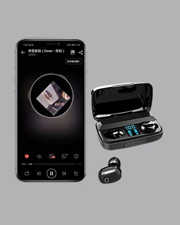 A10s Kablosuz Bluetooth Kulaklık – 1800mAh Powerbank Otomatik Eşleşme iOS/Andro