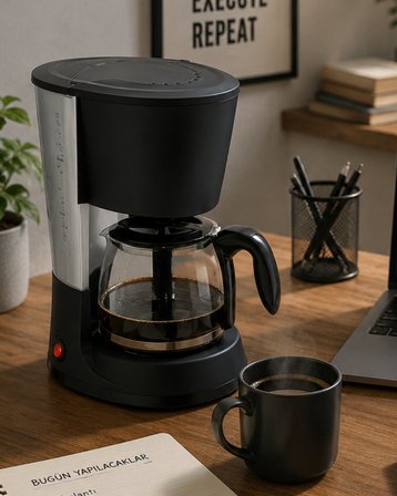 Filtre Kahve Makinesi 12 Fincan Kapasiteli Sıcak Tutma Özellikli