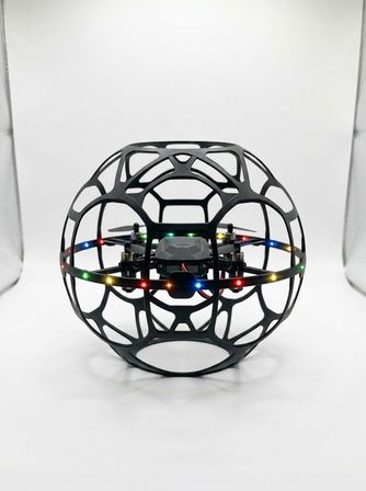 LED Işıklı Futbol Topu Mini Drone Akıllı Sensörlü El Kontrollü