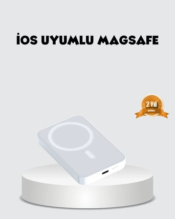 MagSafe Uyumlu Kablosuz Batarya – 27W Hızlı Şarj Destekli Kompakt Güç Bankas?
