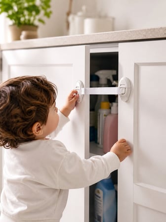 2 Adet Güçlü Yapışkanlı Çocuk Güvenlik Kilidi