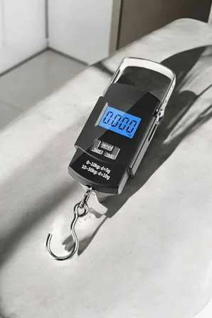 Ağırlık Ölçer 50 Kg El Terazisi El Kantarı Pilli Led Ekran