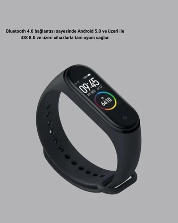 Bluetooth Akıllı Bileklik Spor Modlu Kalp Atış Takipli Uyku Analizli