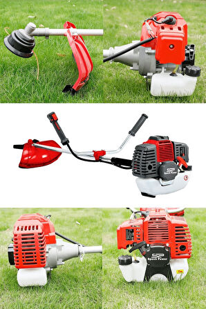 U.s.a 2.4 Hp Geniş Piston Yakıt Tasarruf Benzin Motorlu Yan Tip Ot Çalı Tırpanı Çim Biçme Makinesi