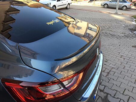 Renault Megane 4 Sedan Kasa Bagaj Üstü Spoiler Piano Black Siyah