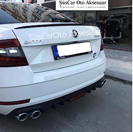 Skoda Octavia Bagaj Üstü Spoiler Bagaj Çıtası Piano Black