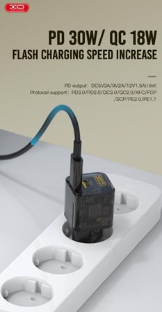 Delux Serisi CE05(EU) 30W Şarj Aleti Adaptörü Kompakt Parça Hızlı Dolum Cihaz Aksesuarı