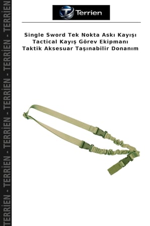 Single Sword Tek Nokta Askı Kayışı Tactical Kayış Görev Ekipmanı Taktik Aksesuar Taşınabilir Donanım