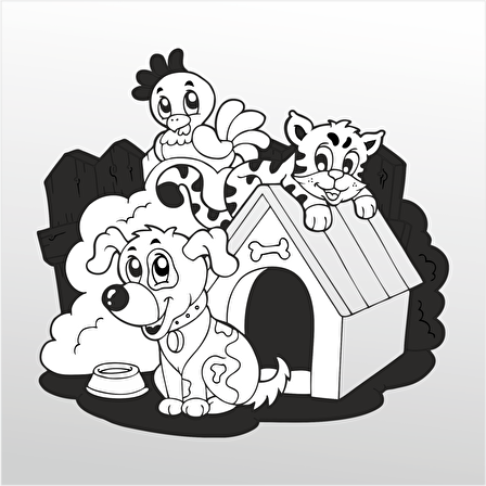 Folyo Sticker Tatlı Hayvanlar