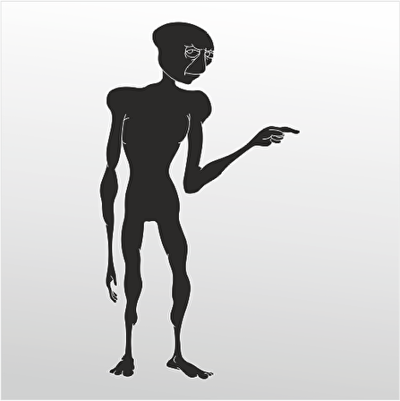 Folyo Sticker Uzaylı