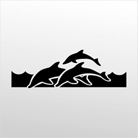 Folyo Sticker Yunus Balıkları