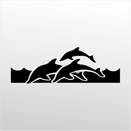 Folyo Sticker Yunus Balıkları