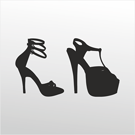 Folyo Sticker Kadın Ayakabıları