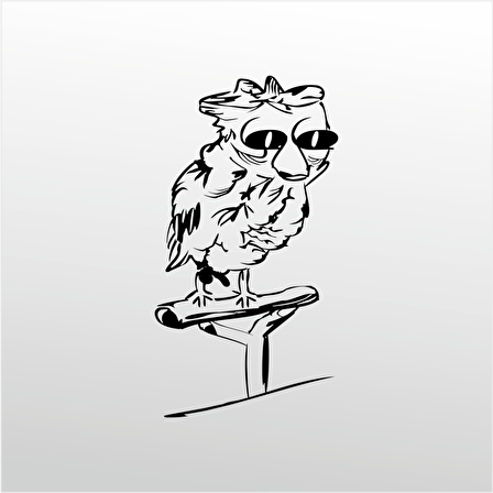 Folyo Sticker Baykuş