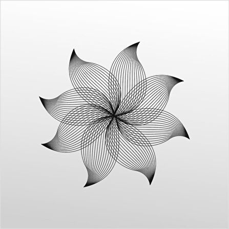 Folyo Sticker Çiçek Desen