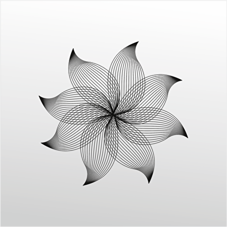 Folyo Sticker Çiçek Desen