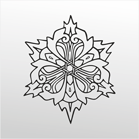 Folyo Sticker Çiçek Deseni