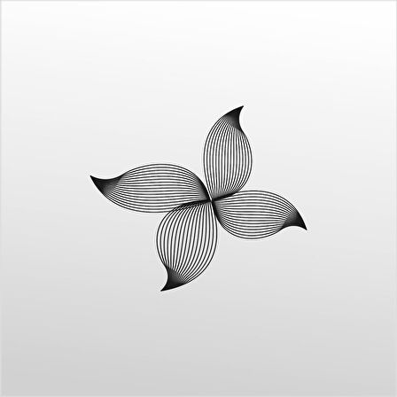 Folyo Sticker Çiçek Deseni