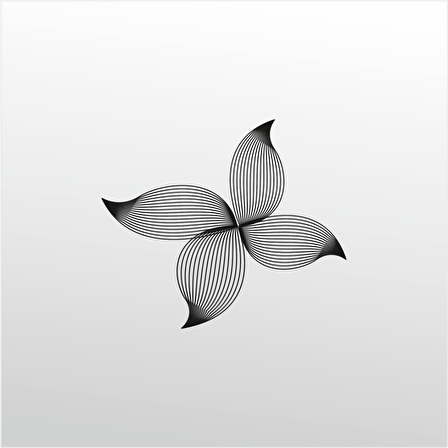 Folyo Sticker Çiçek Deseni