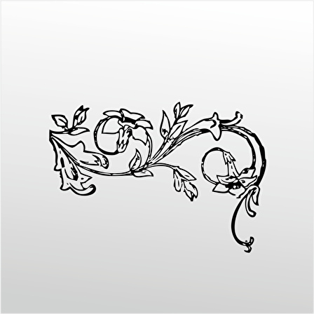 Folyo Sticker Çiçek Deseni