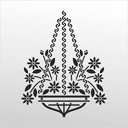 Folyo Sticker Çiçek Deseni