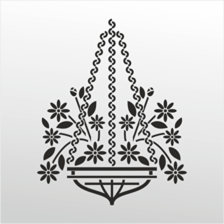 Folyo Sticker Çiçek Deseni