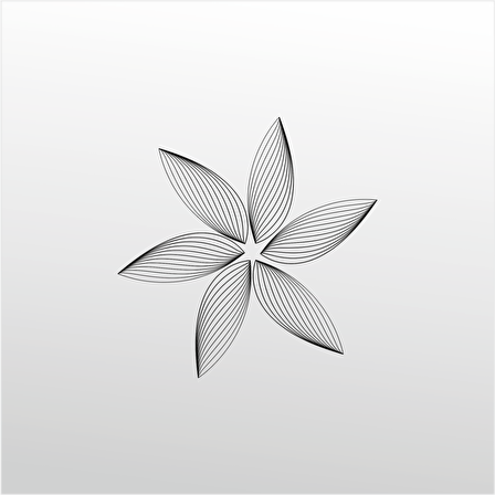 Folyo Sticker Çiçek Deseni