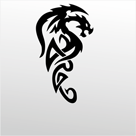 Folyo Sticker Ejderha Deseni