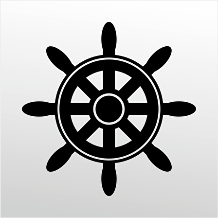 Folyo Sticker Gemi Dümeni