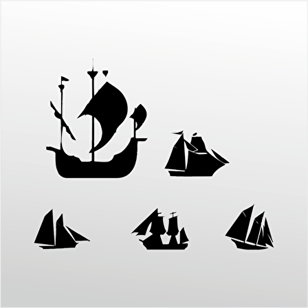 Folyo Sticker Gemiler