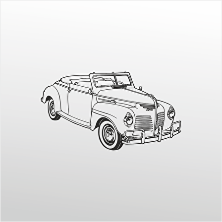 Folyo Sticker Klasik Araba