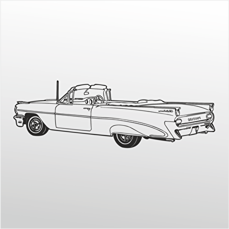 Folyo Sticker Klasik Araba