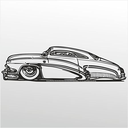 Folyo Sticker Klasik Araba