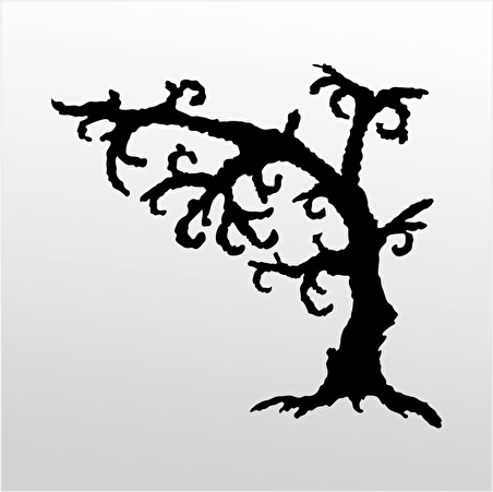 Folyo Sticker Kurumuş Ağaç