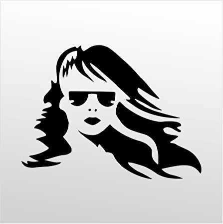 Folyo Sticker Rüzgar Kızı