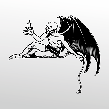 Folyo Sticker Şeytan