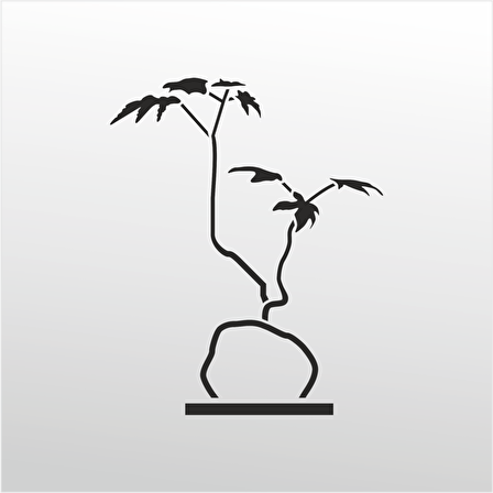 Folyo Sticker Taş Ve Ağaç