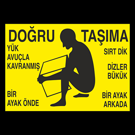 Doğru Taşıma Uyarı Levhası
