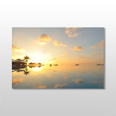 Deniz Gökyüzü Kanvas Tablo