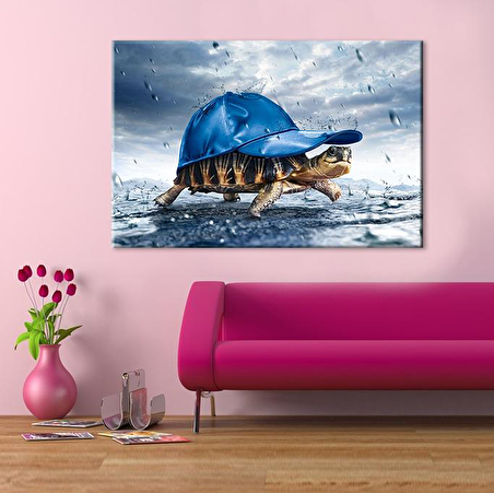 Kaplumbağa Kanvas Tablo