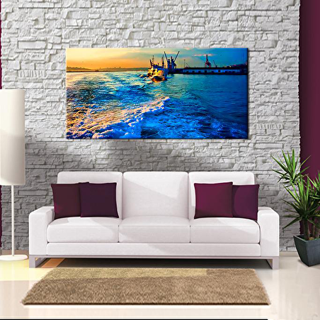 Dalgalı Deniz Kanvas Tablo