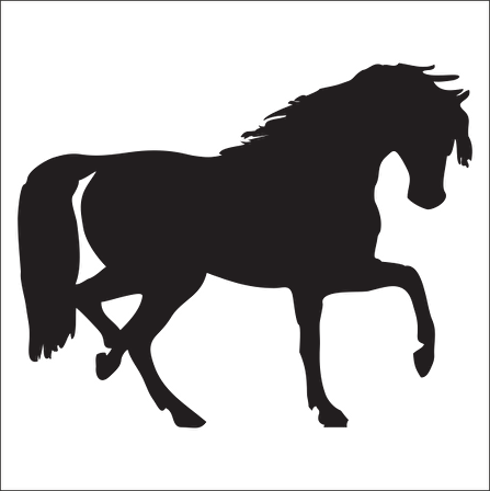 SİYAH AT  FOLYO STİCKER