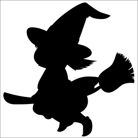 SÜPÜRGELİ CADI FOLYO STİCKER